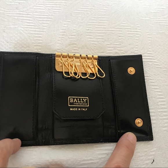 NWOT Bally black leather key holder - Picture 3 of 5
